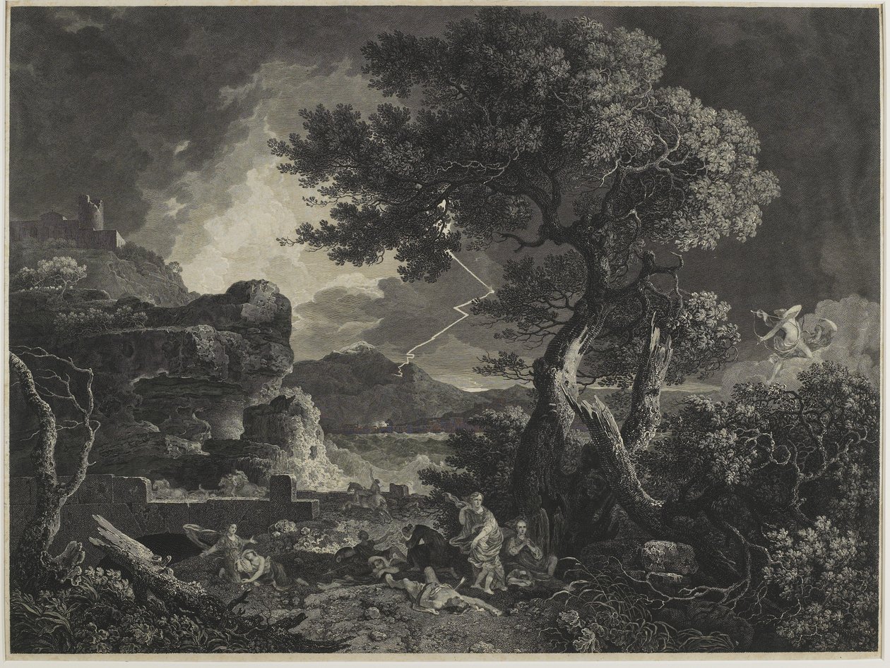 Die Zerstörung der Kinder der Niobe, 1761 von William Woollett