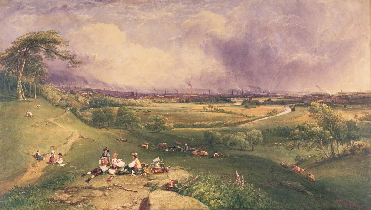 Manchester vom Cliff, Higher Broughton von William Wyld