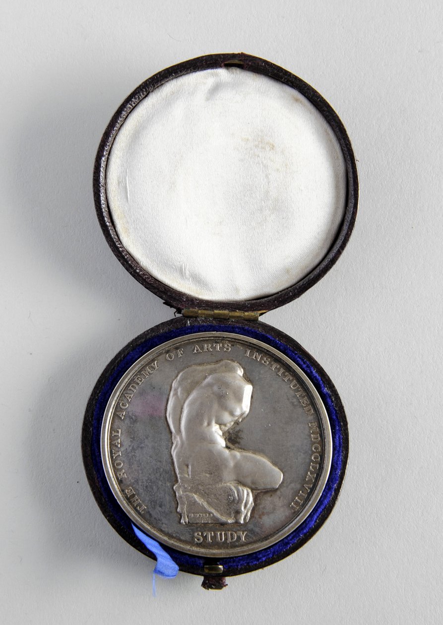 R.A. Medaille verliehen an George Frampton 10.12.1884 für das beste Modell einer Figur von William Wyon