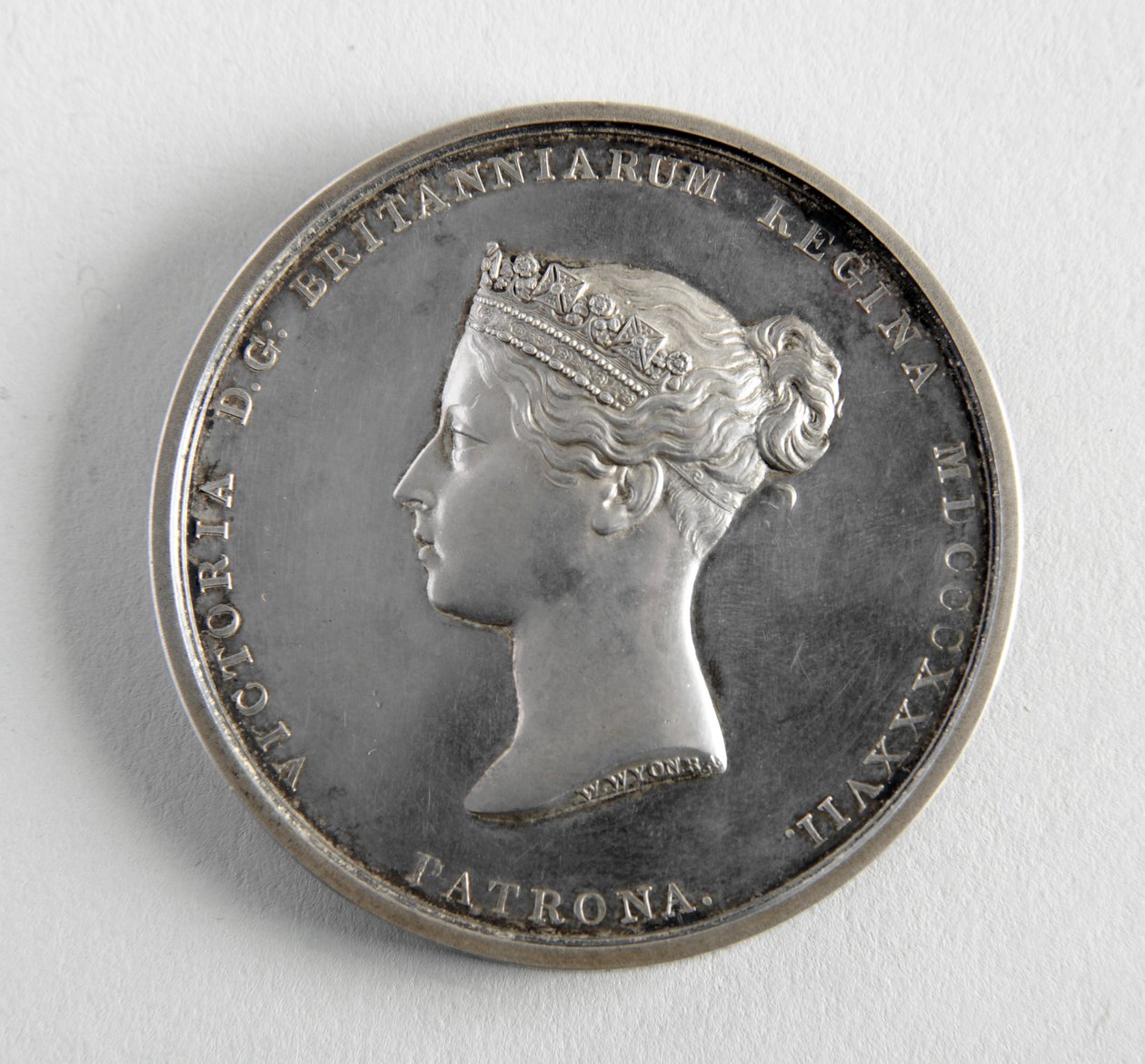 R.A.-Medaille, verliehen an George Frampton am 10.12.1884 für das beste Modell einer Figur (Metall) von William Wyon