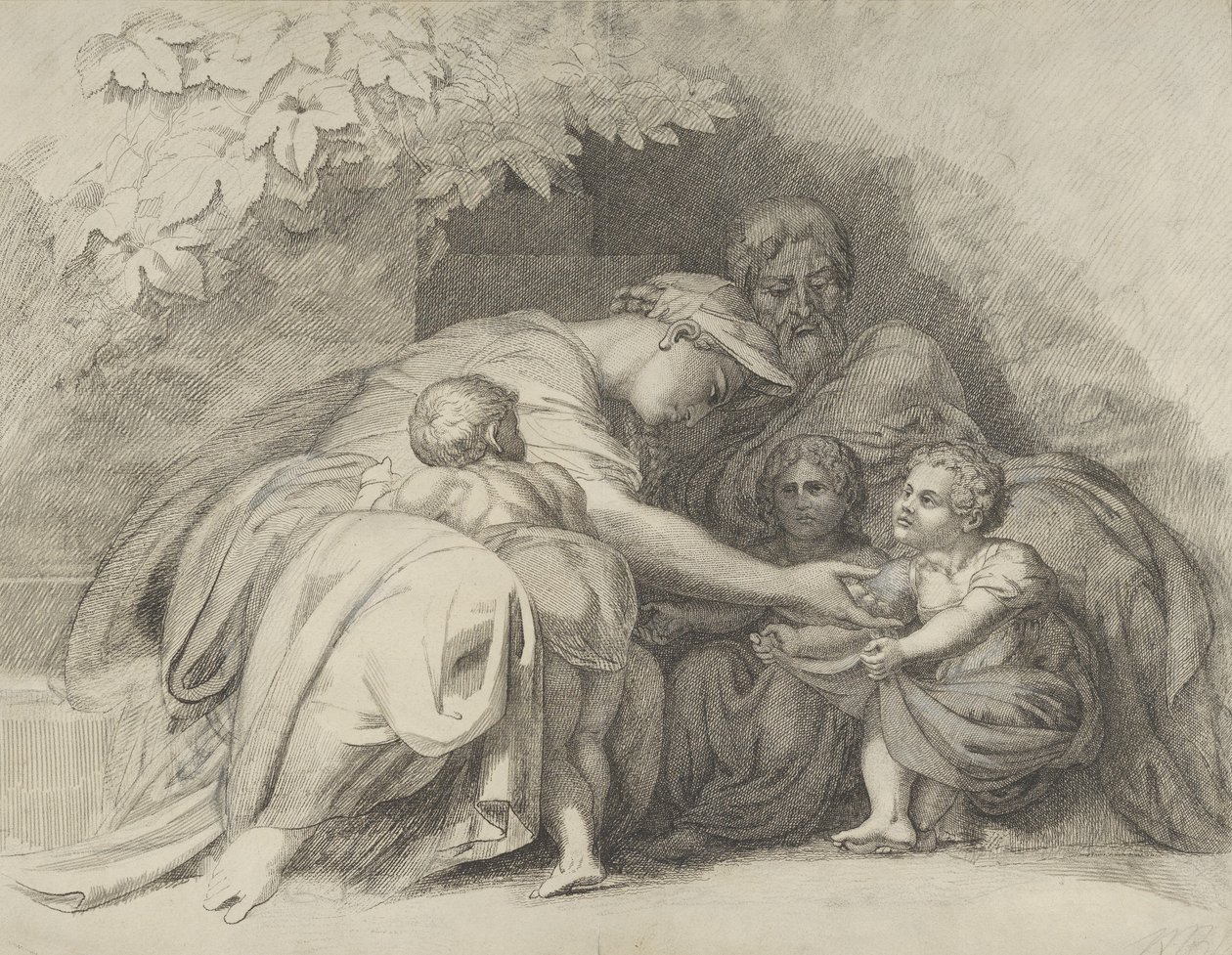 Anche a me, Madre mia! Auch mir, Mutter!, 1828 von William Young Ottley