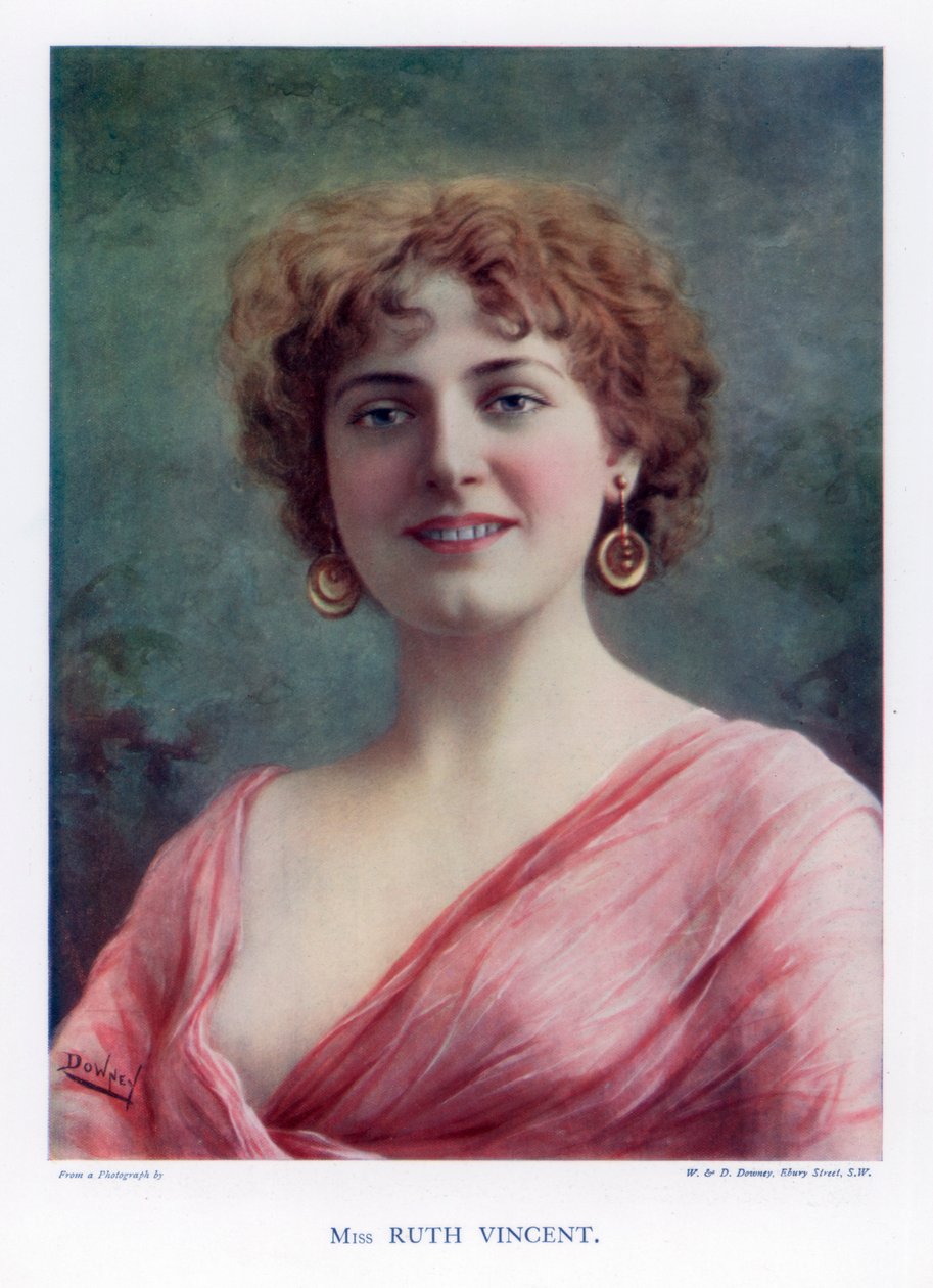 Ruth Vincent, Schauspielerin und Sängerin, 1901 von William and Daniel Downey