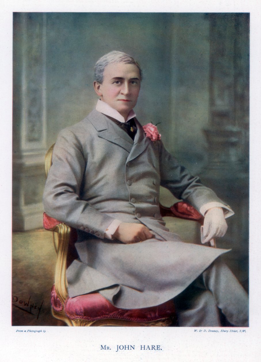Sir John Hare, englischer Schauspieler und Manager des Garrick Theatre, 1901 von William and Daniel Downey