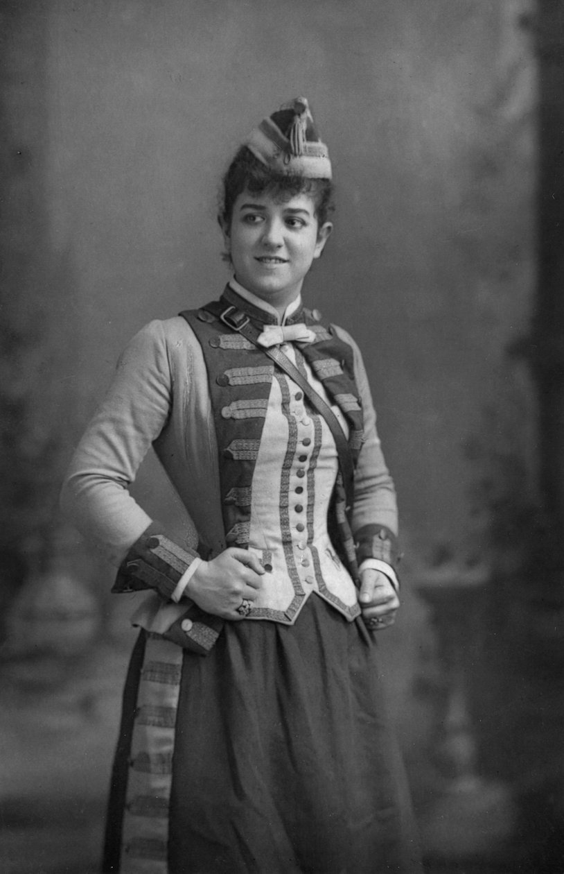 Zelie de Lussan 1861-1949, amerikanische Mezzosopranistin, 1893 von William and Daniel Downey