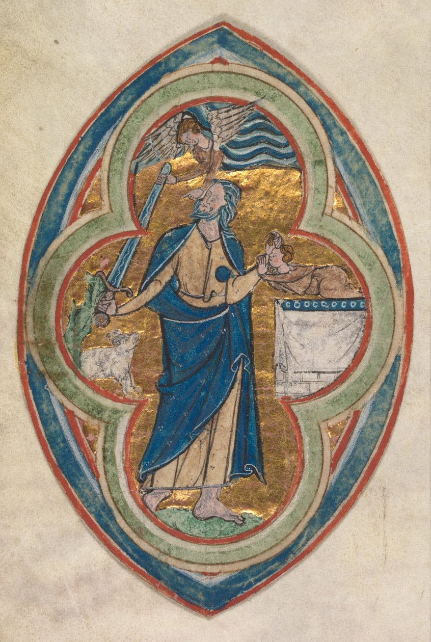 Miniatur aus einem Kompendium in historiae genealogia Christi, 1200-1250 von William de Brailes