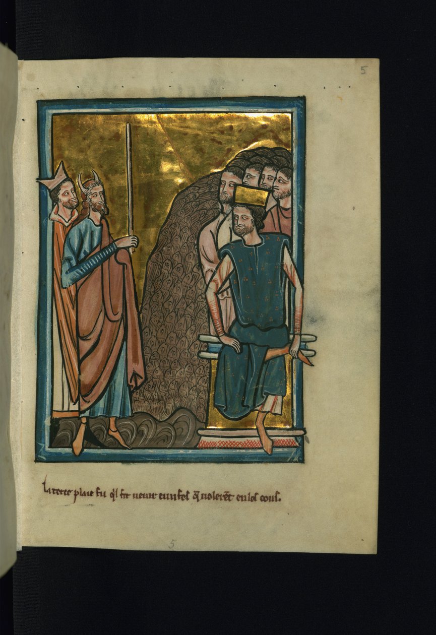 Die dritte Plage Ägyptens: Mücken (Exodus 8-17) von William de Brailes