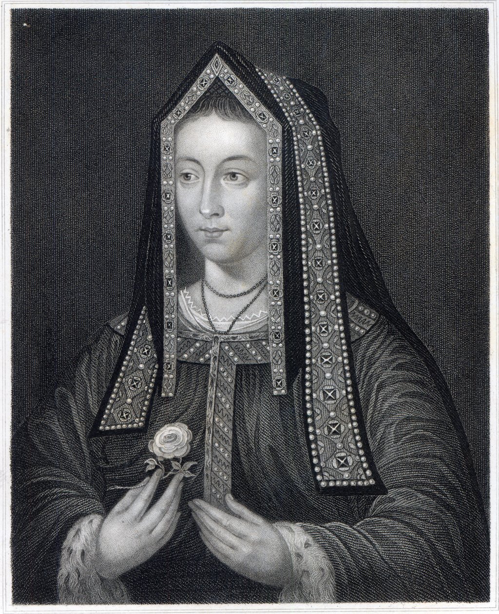 Porträt von Elizabeth von York von William the Younger Holl