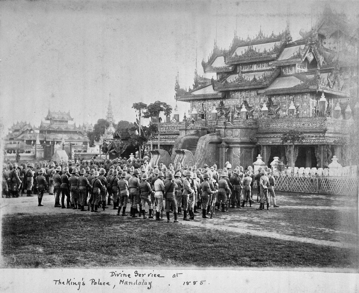 Gottesdienst im Königspalast, Mandalay von Willoughby Wallace Hooper