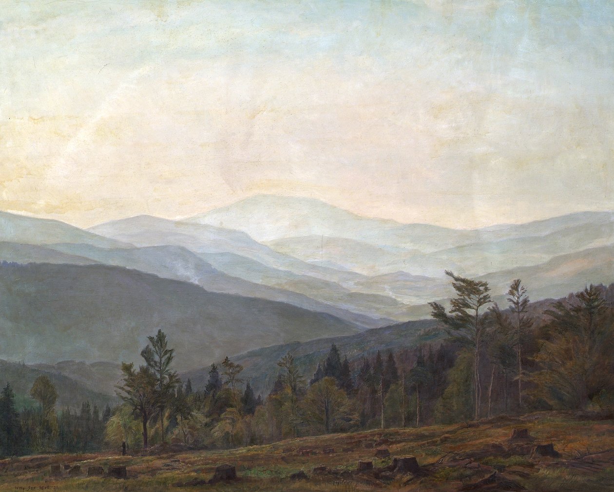 Bayrische Landschaft von Willy ter Hell