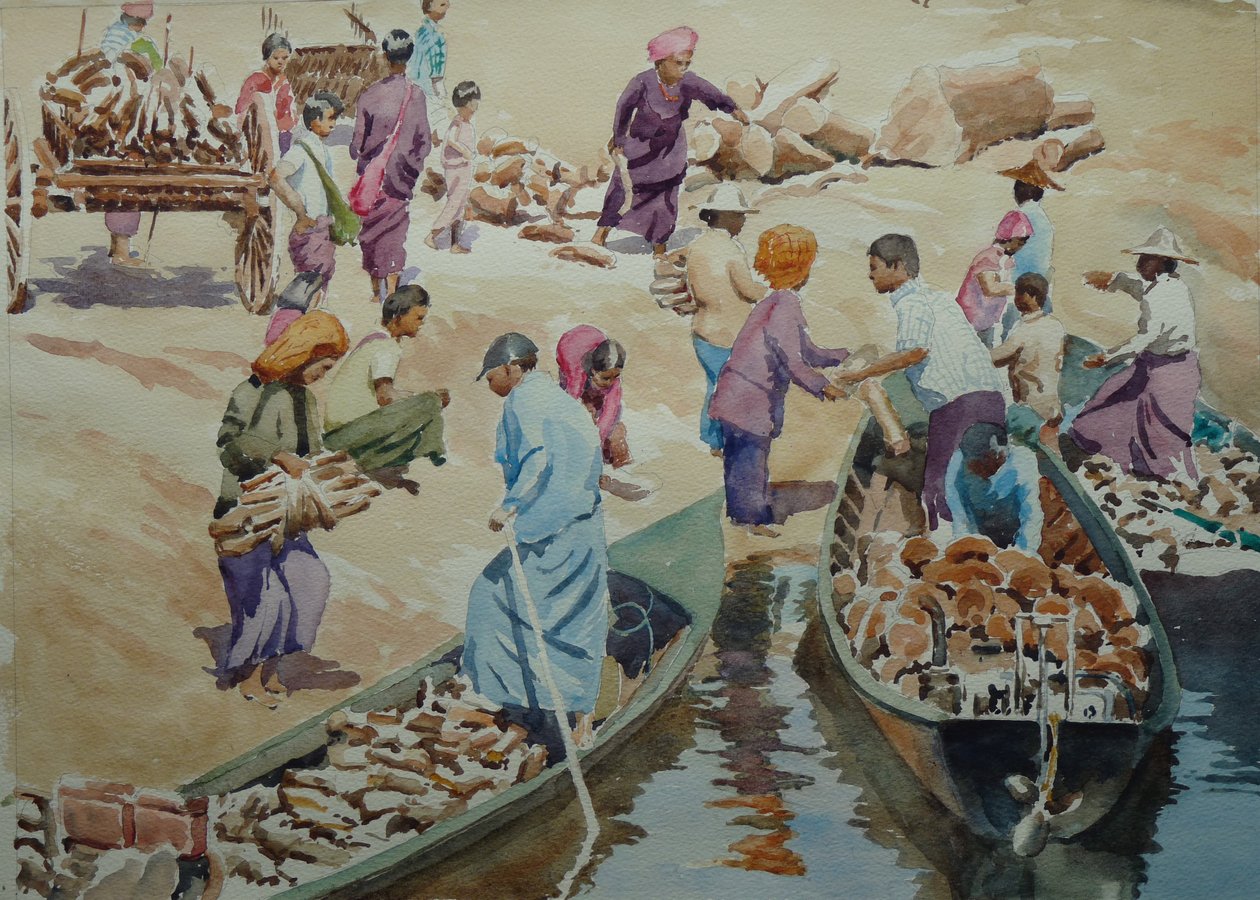 907 Beladen, Thaung Tho Markt von Wilson Clive