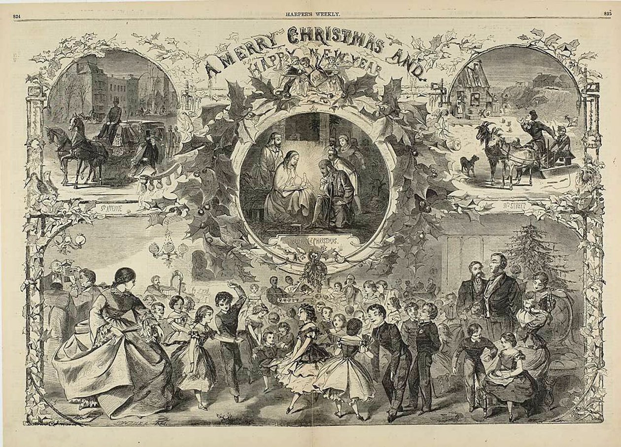 Frohe Weihnachten und ein glückliches neues Jahr von Winslow Homer