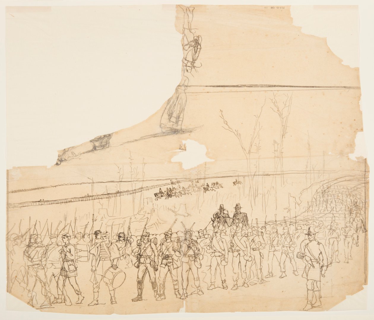 Eine Infanteriekolonne auf dem Marsch, 1862 von Winslow Homer