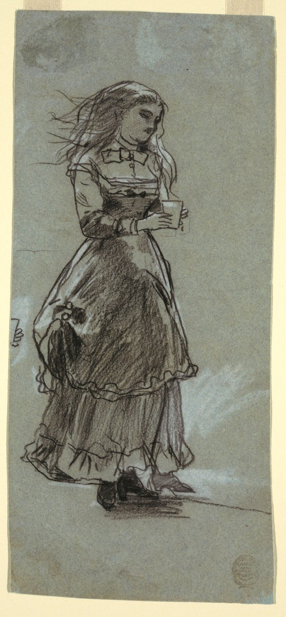 Mädchen mit Trinkglas, wahrscheinlich 1869 von Winslow Homer