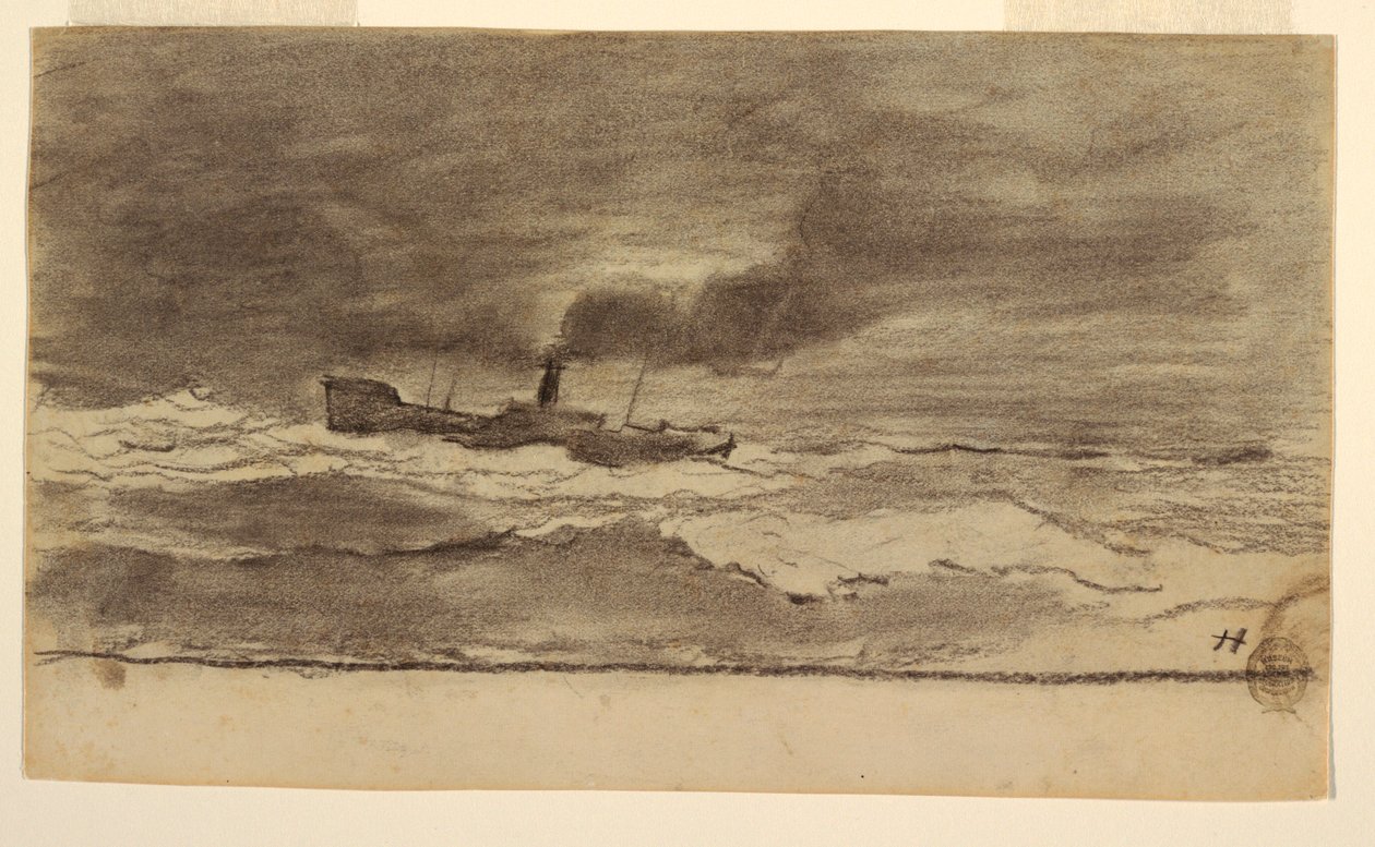 Meereslandschaft mit Fischkutter, Cullercoats, England, 1881–82 von Winslow Homer
