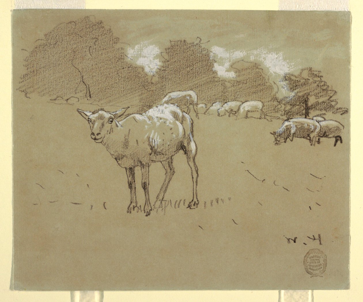 Schafe auf einer Weide, ca. 1875–78 von Winslow Homer