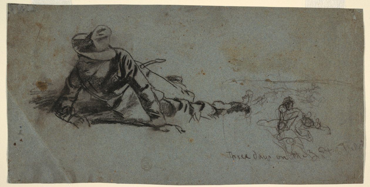 Drei Tage an der Front, ca. 1863 von Winslow Homer