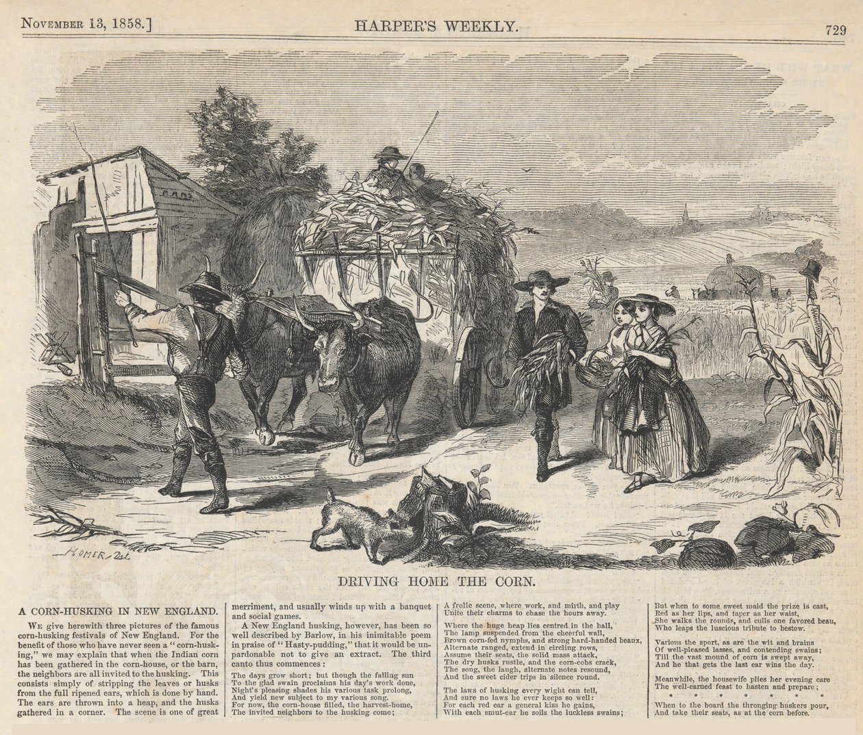 Heimfahren des Korns, aus Harper von Winslow Homer
