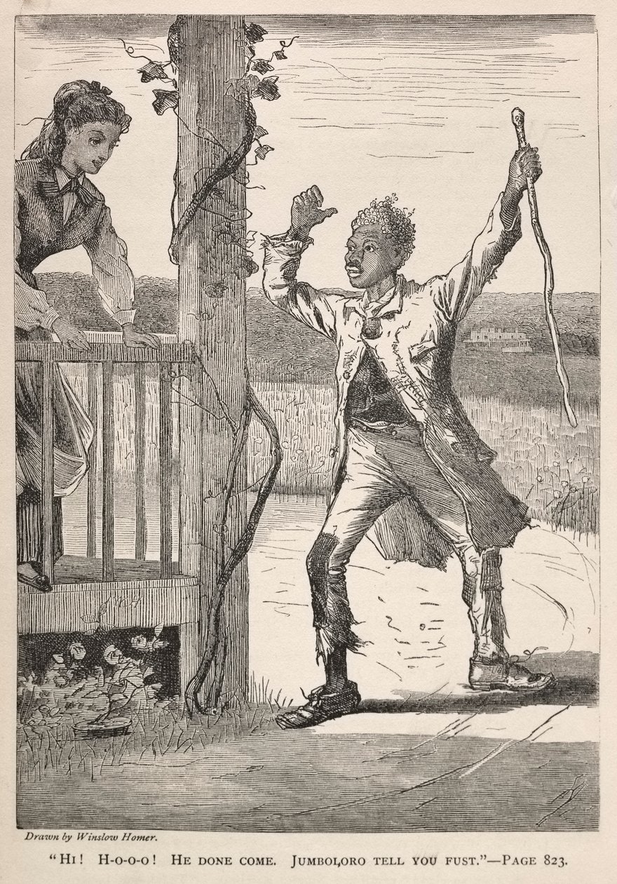 Hi! H-O-O-O! Er ist gekommen. Jumboloro sagt es dir zuerst., 1869 von Winslow Homer