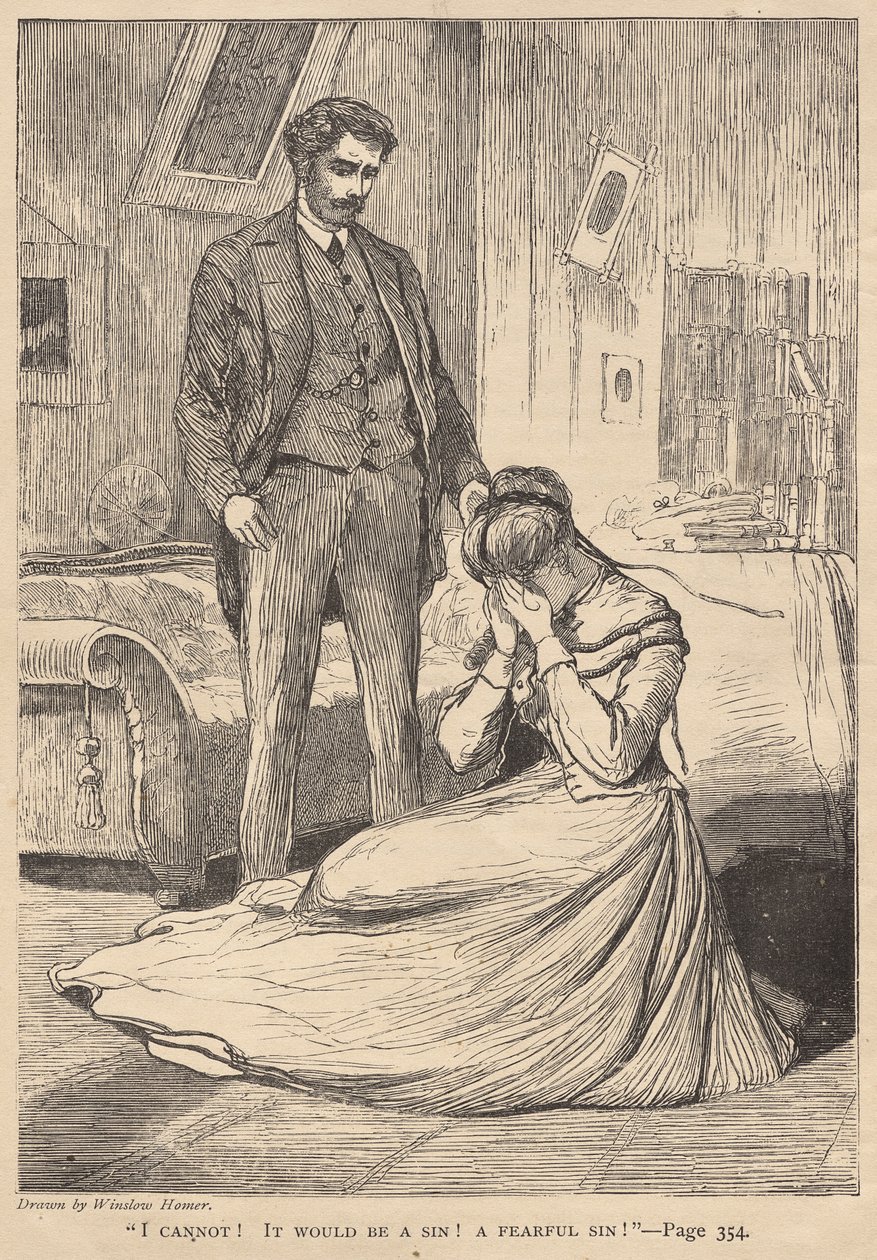 "Ich kann nicht! Es wäre eine Sünde! Eine furchtbare Sünde!" von Winslow Homer