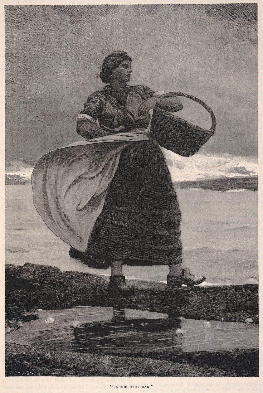 In der Bar, aus The Century Magazine, November 1883 von Winslow Homer