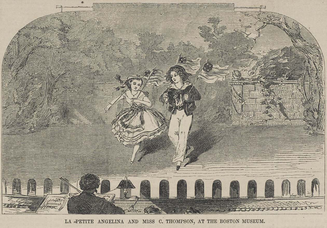 La Petite Angelina und Miss C. Thompson, im Boston Museum von Winslow Homer