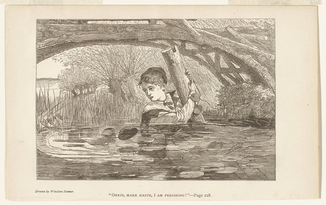 Orrin, beeile dich, ich gehe zugrunde von Winslow Homer