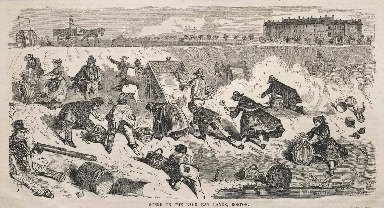 Szene auf den Back Bay Lands, Boston von Winslow Homer