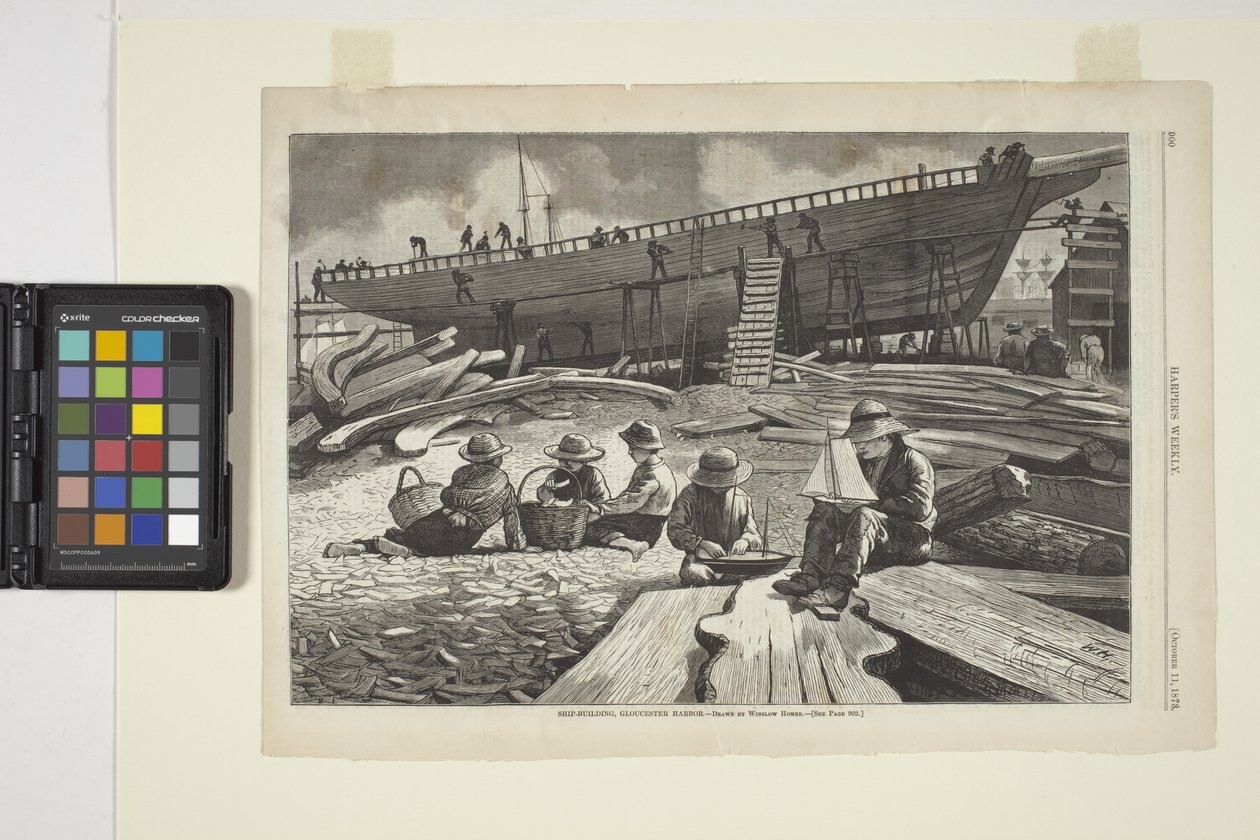 Schiffbau, Gloucester Hafen von Winslow Homer
