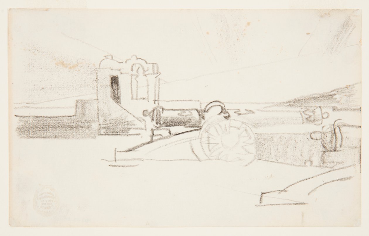 Studie für "Suchscheinwerfer, Hafeneinfahrt, Santiago de Cuba" von Winslow Homer