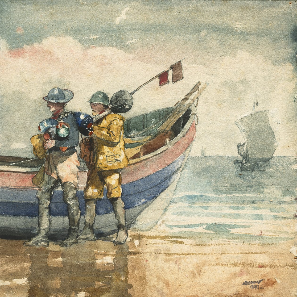 Die Rückkehr, Tynemouth von Winslow Homer