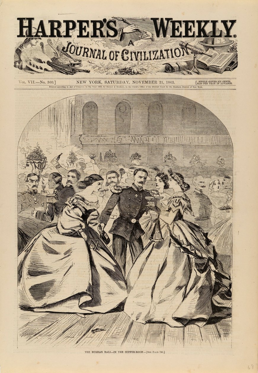 Der russische Ball--Im Speisesaal, aus Harper
