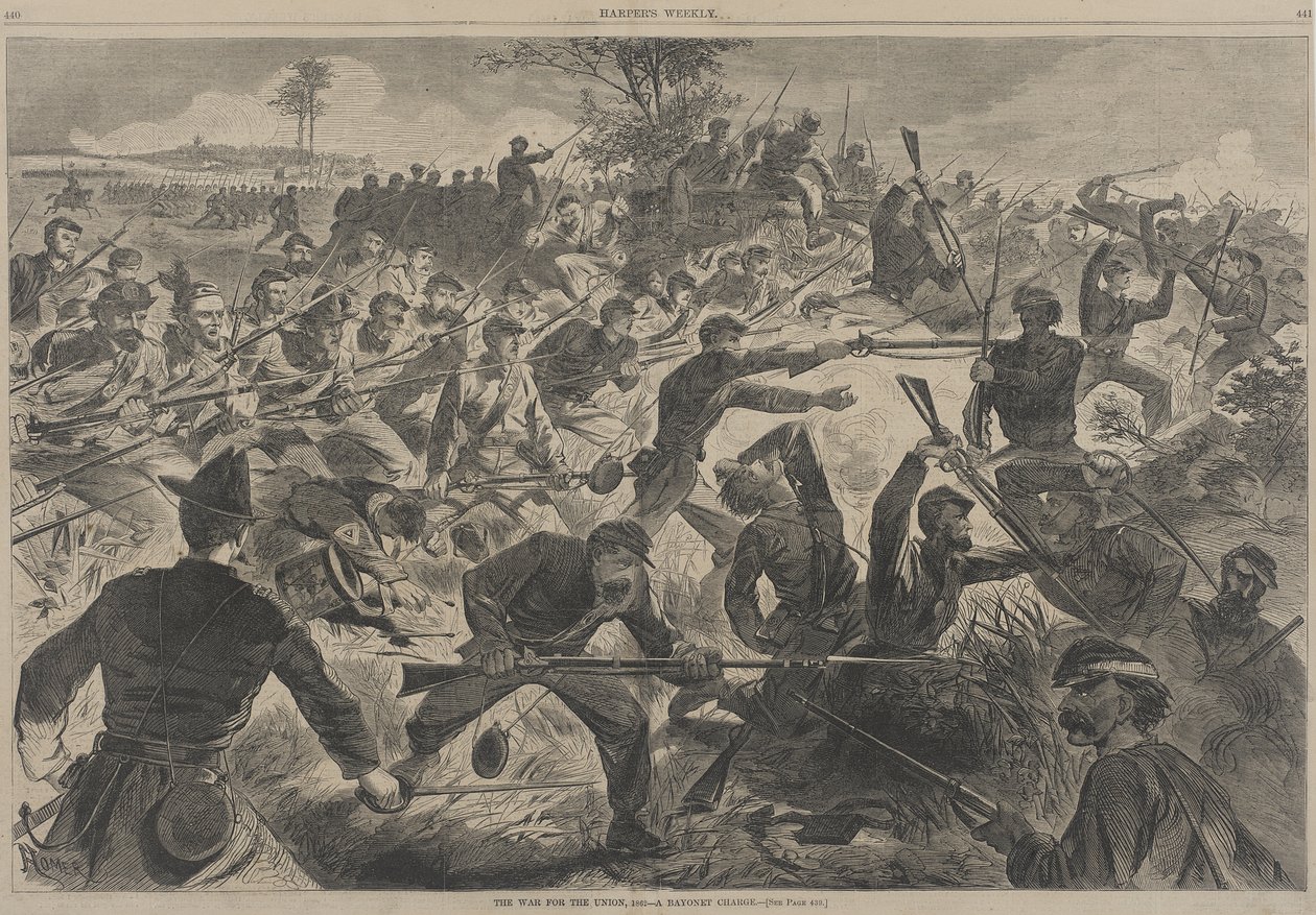 Der Krieg für die Union - Ein Bajonettangriff von Winslow Homer