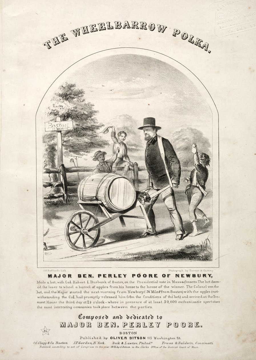 Die Schubkarren-Polka - Notenblatt-Cover von Winslow Homer