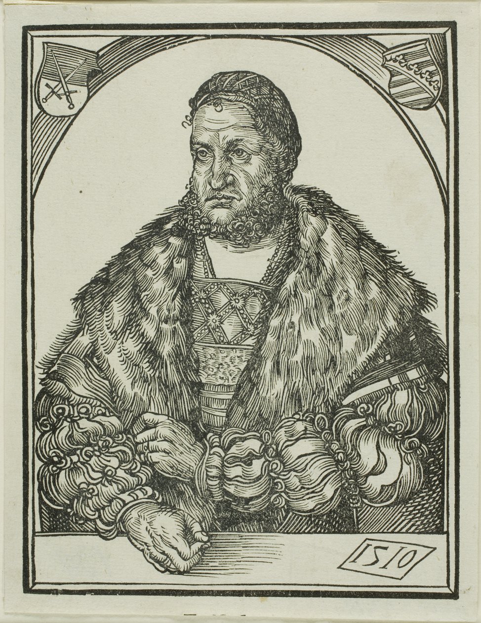 Kurfürst Friedrich III. von Sachsen, aus Speculum intellectuale felicitatis humane von Wolf Traut