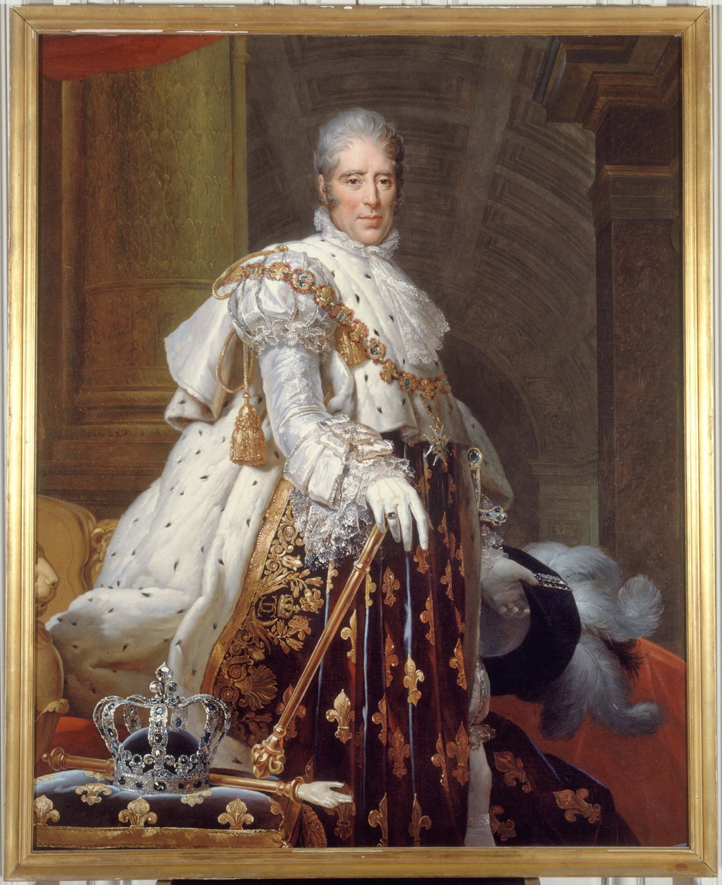 Porträt von Charles X (1757-1836), König von Frankreich, im Krönungsgewand von Workshop of François Gérard