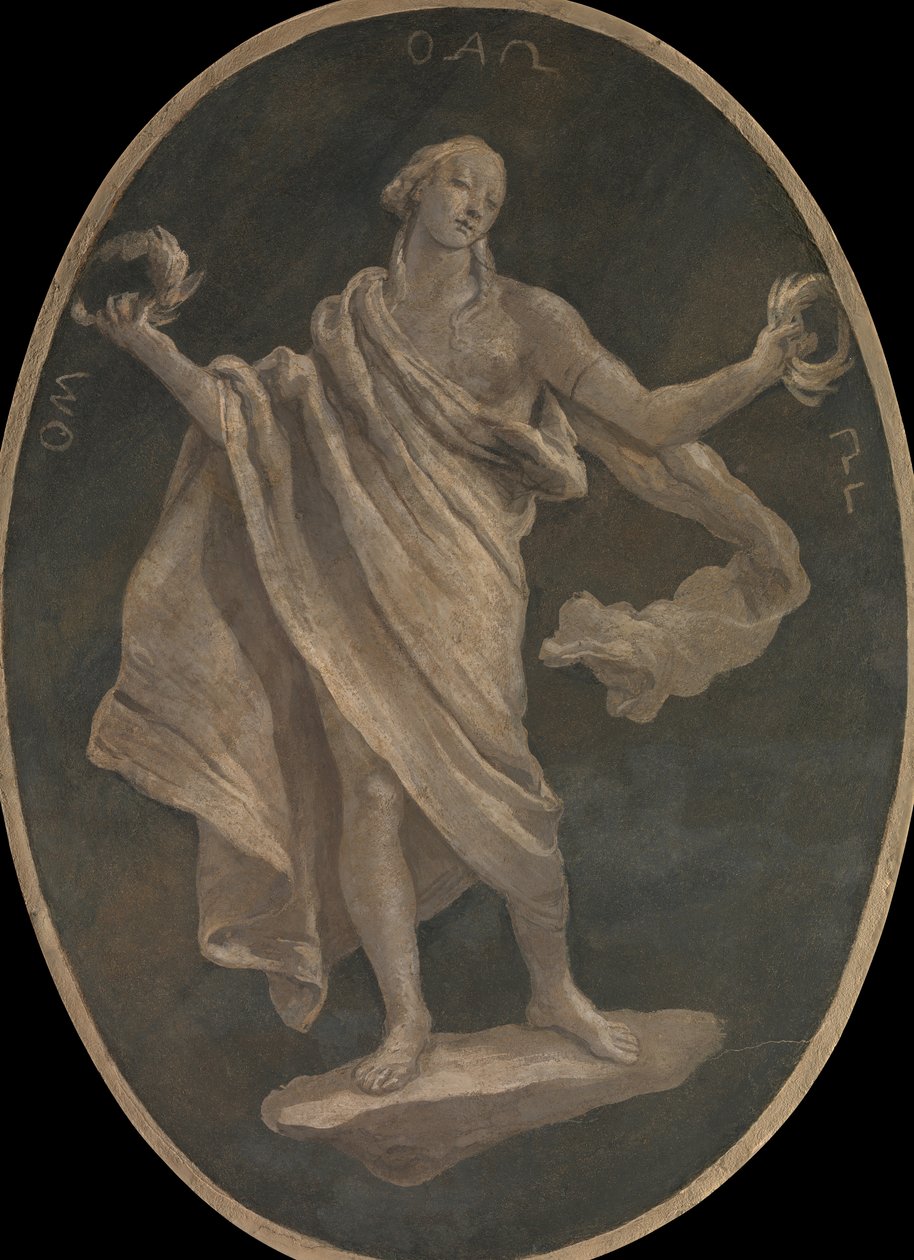 Eine Tugend, möglicherweise Patriotismus, 1760 von Workshop of Giovanni Battista Tiepolo