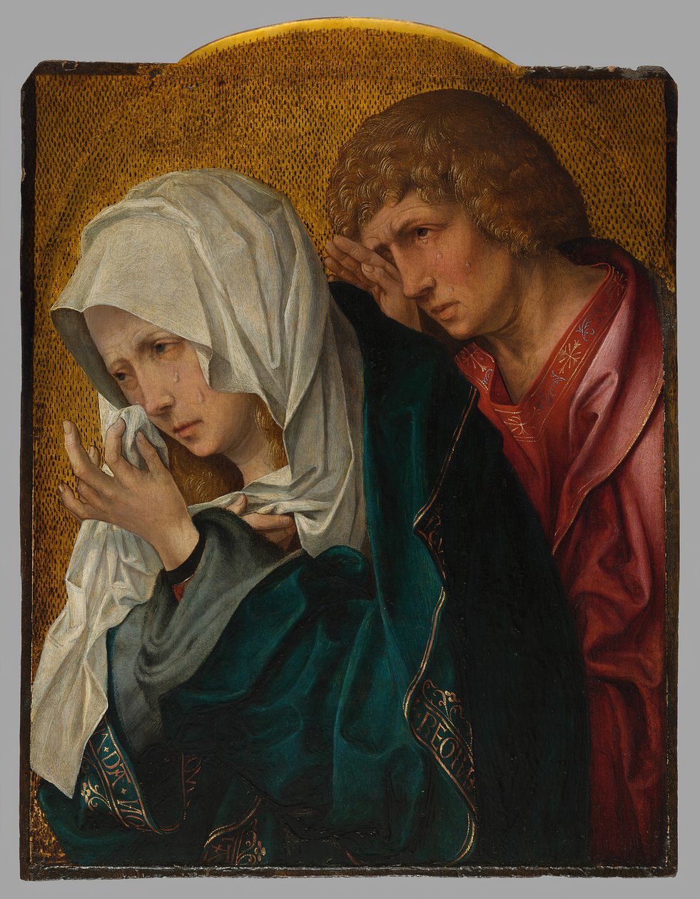 Die Jungfrau und der Heilige Johannes der Evangelist, ca. 1520 von Workshop of Jacob Cornelisz. van Oostsanen