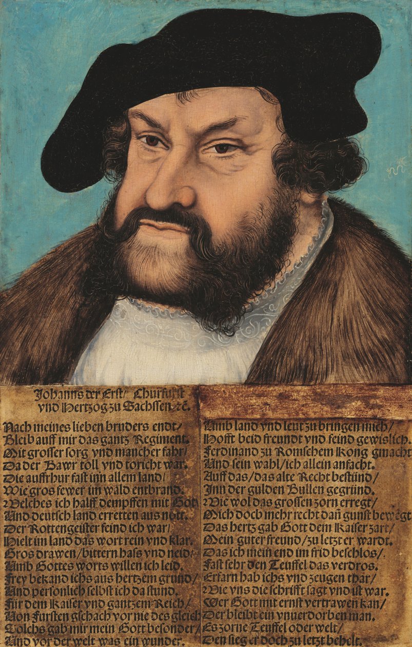 Johann der Beständige, Kurfürst von Sachsen (1486-1532) von workshop of Lucas Cranach the Elder