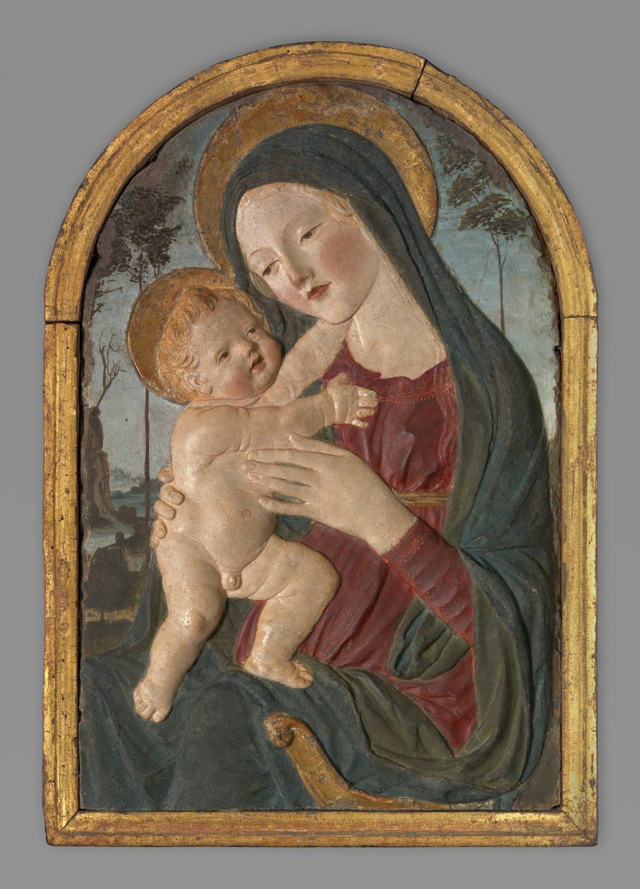Madonna mit Kind von Workshop of Neroccio de