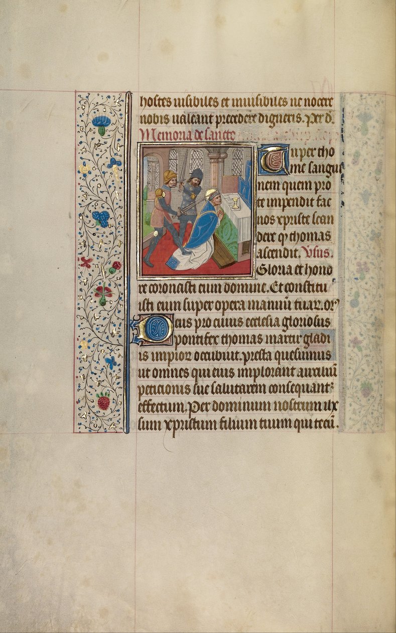 Das Martyrium des heiligen Thomas Becket von Workshop of Willem Vrelant