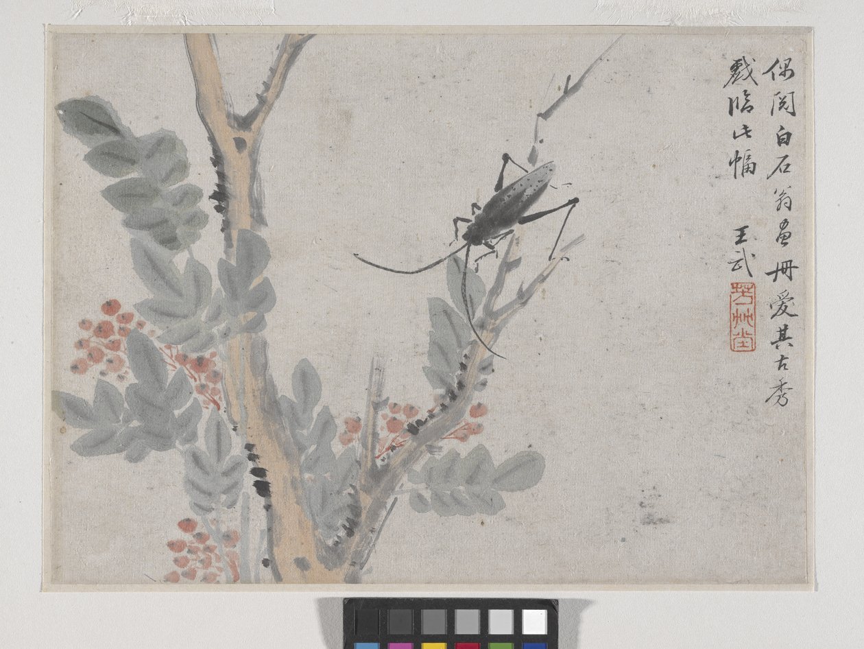 Insekt und Baum nach Shen Zhou von Wu Wang