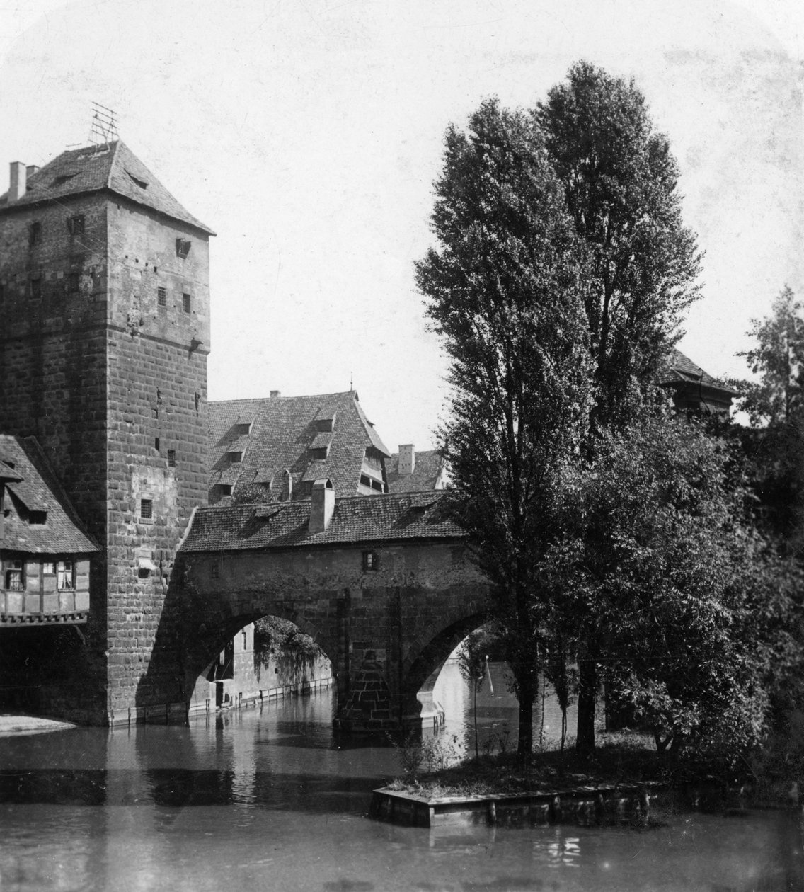 Henkersteg, Nürnberg, Bayern, Deutschland, um 1900er Jahre von Wurthle and Sons