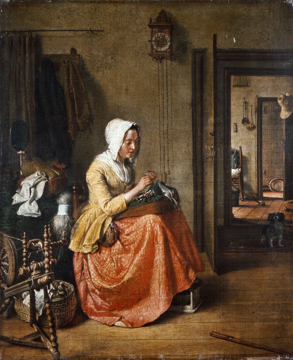 Die Spitzenmacherin, ca. 1831 von Wybrand Hendriks