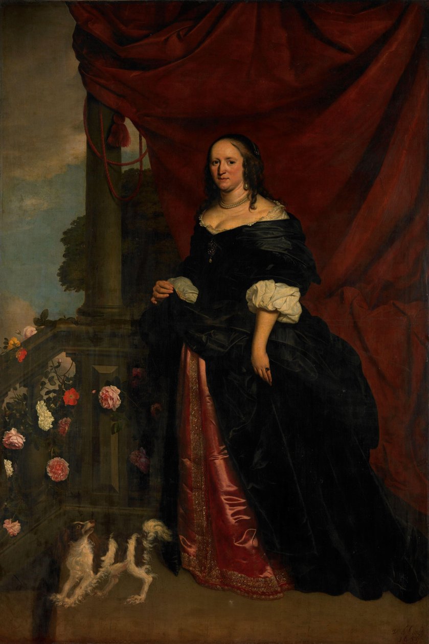 Porträt einer Frau, wahrscheinlich Sophia Anna van Pipenpoy (ca. 1618-70), Gräfin von Schellart von Wybrand de Geest (I)