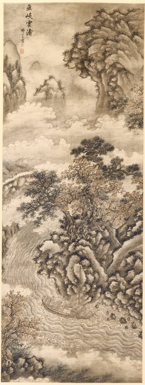 Wolken und Wellen in der Wu-Schlucht von Xie Shichen