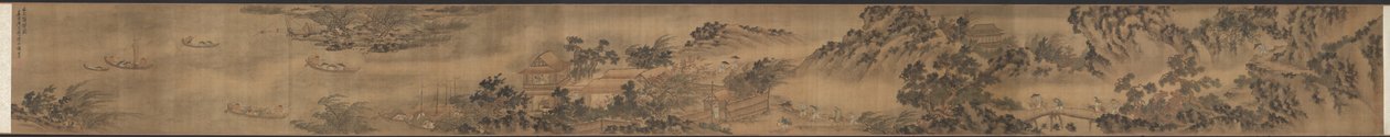 Rückkehr ins Dorf bei einem Regensturm von Xie Shichen