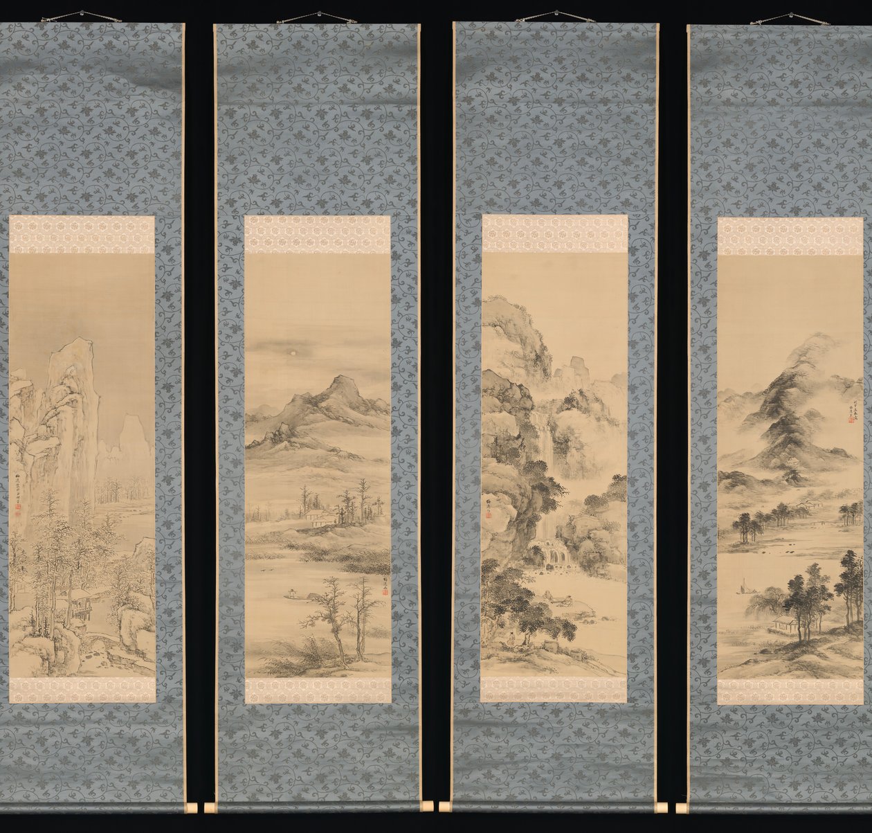Landschaften der vier Jahreszeiten, 1848 von Yamamoto Baiitsu