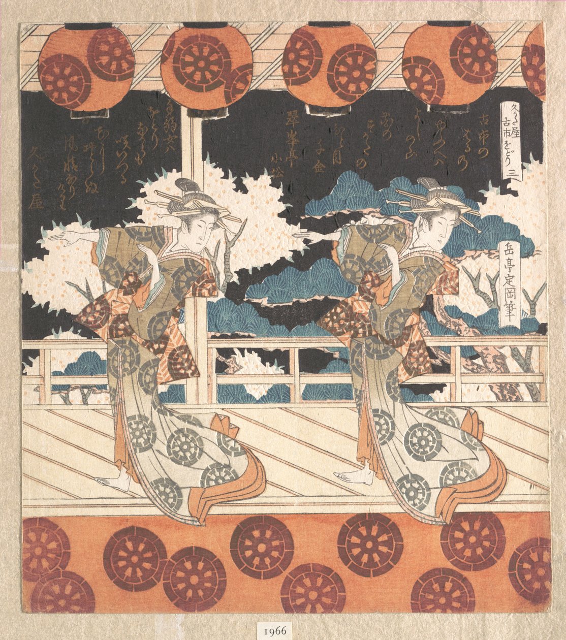 Furuichi-Tanz (Nr. 3 von einem Satz von vier) von Yashima Gakutei