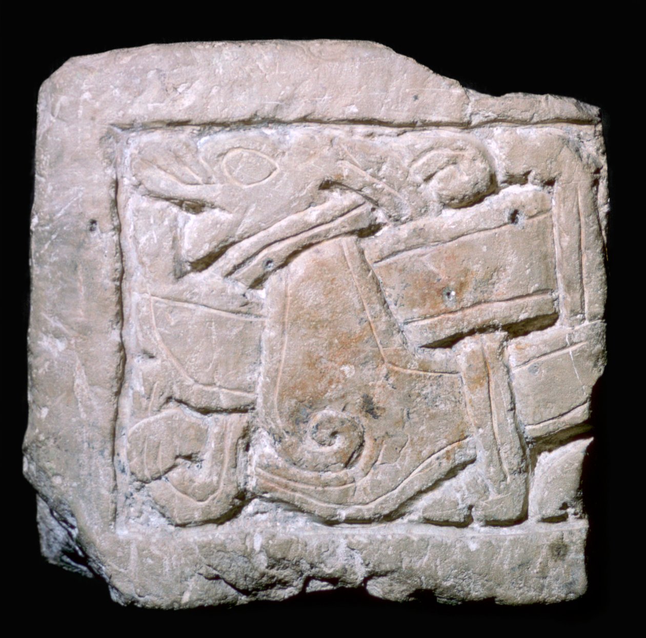 Gravierte Wikinger-Grabplatte im Jellinge-Stil aus York von York Master