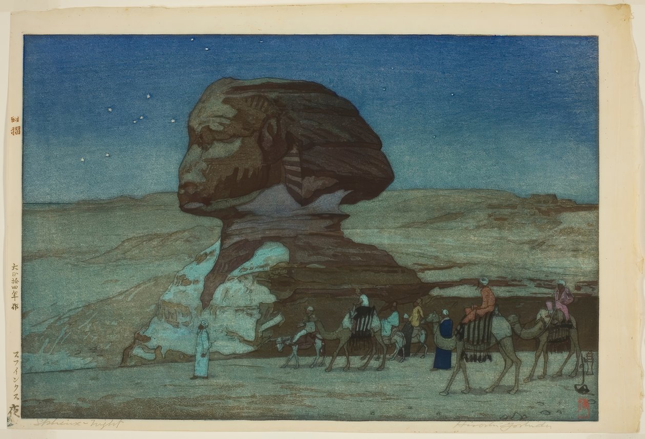 Sphinx - Nacht, aus der Serie "Europa" von Yoshida Hiroshi